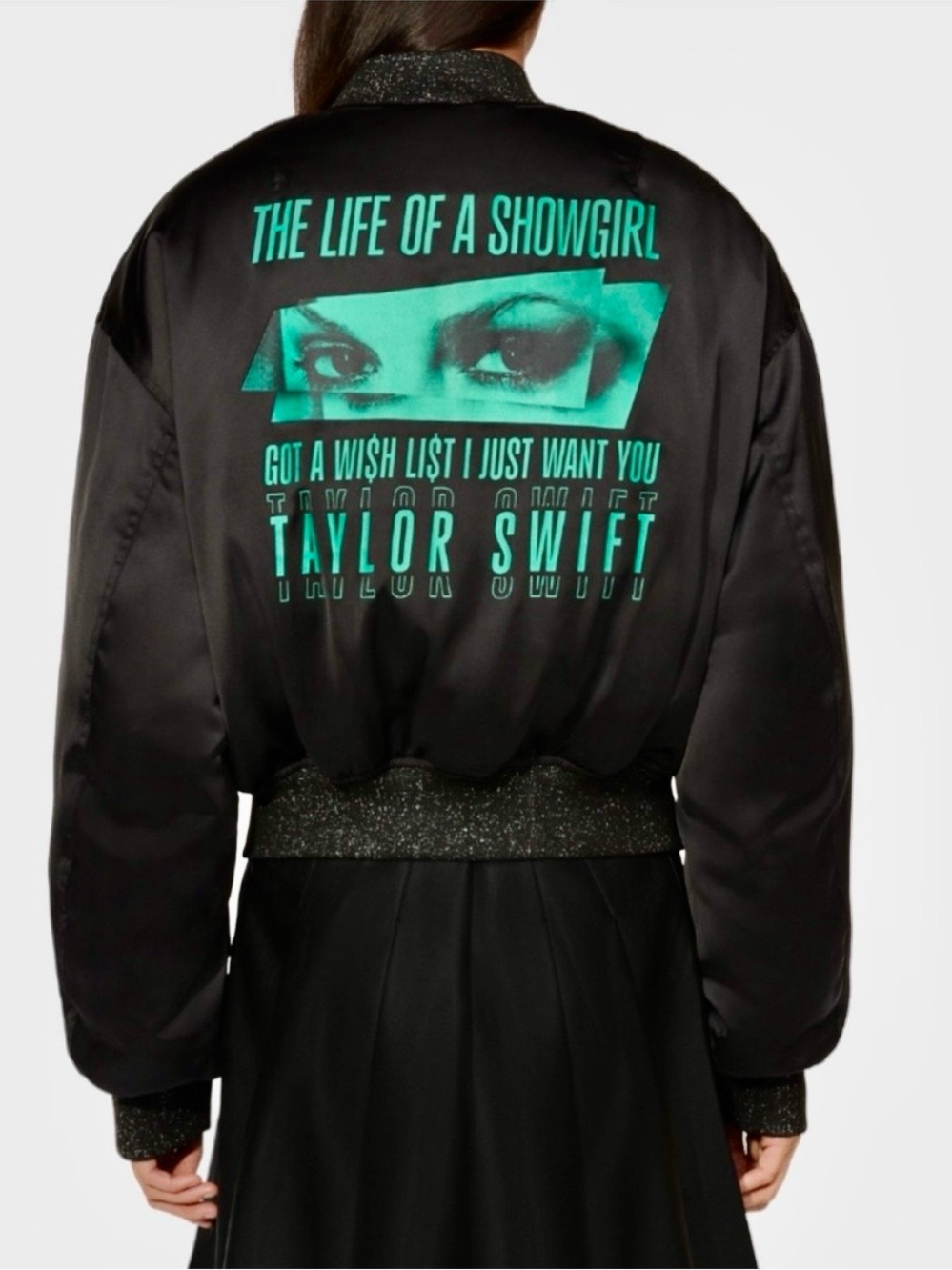 Taylor Swift Got A Wishlist Bomber Jacket NWOT L